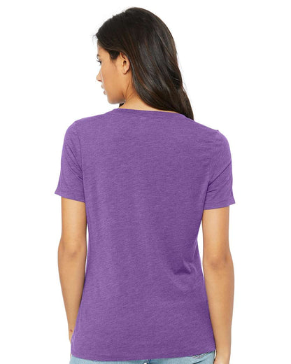 BELLA + CANVAS Women's Relaxed Triblend Short Sleeve V-Neck Tee - 6415