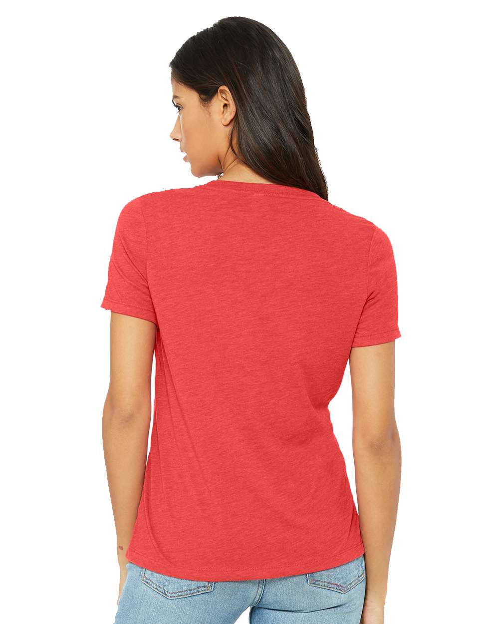 BELLA + CANVAS Women's Relaxed Triblend Short Sleeve V-Neck Tee - 6415