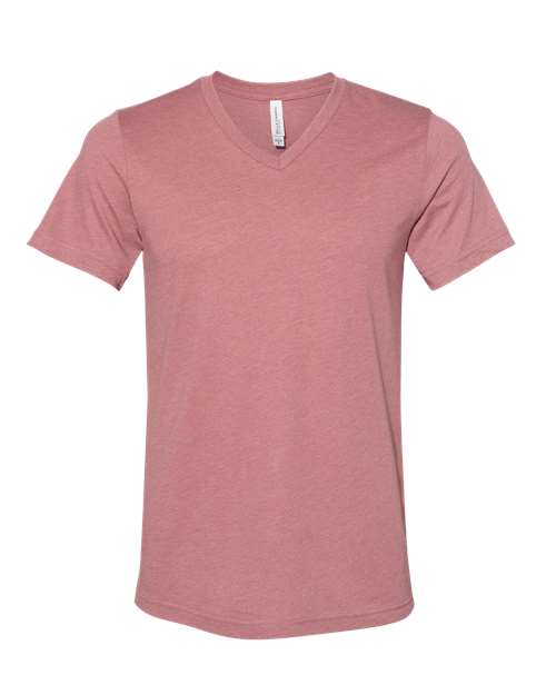 Unisex Heather CVC V-Neck Tee