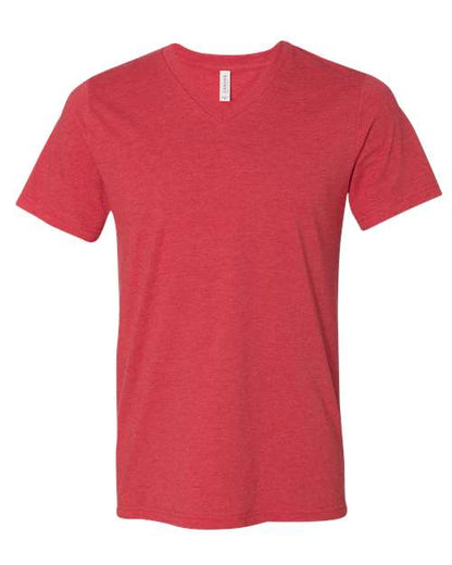 Unisex Heather CVC V-Neck Tee