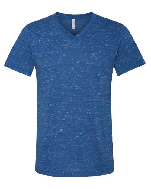 Unisex Textured Jersey V-Neck Tee