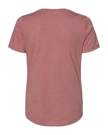 BELLA + CANVAS Women's Relaxed Heather CVC V-Neck Tee - 6405CVC