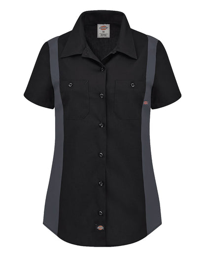 Dickies Women's Short Sleeve Industrial Colorblocked Shirt - L24S