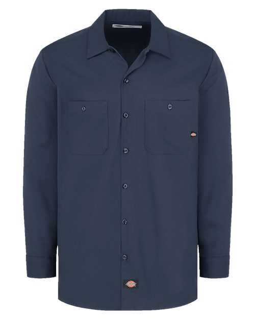 Men's Industrial Cotton Long Sleeve Work Shirt