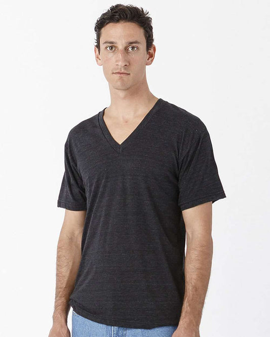Los Angeles Apparel USA-Made Unisex Triblend V-Neck T-Shirt - TR61