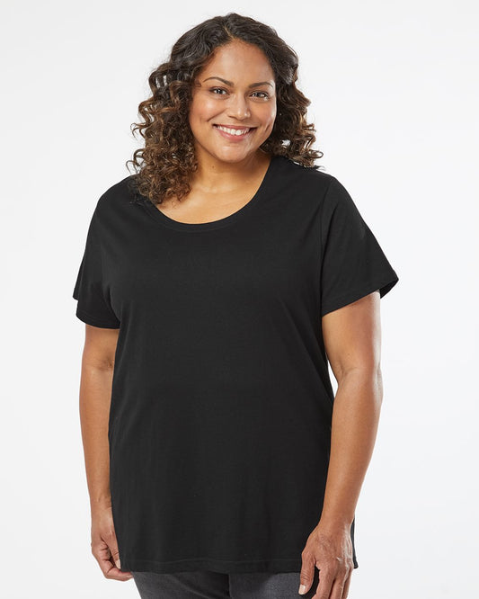 LAT Curvy Collection Women's Fine Jersey Tee - 3816