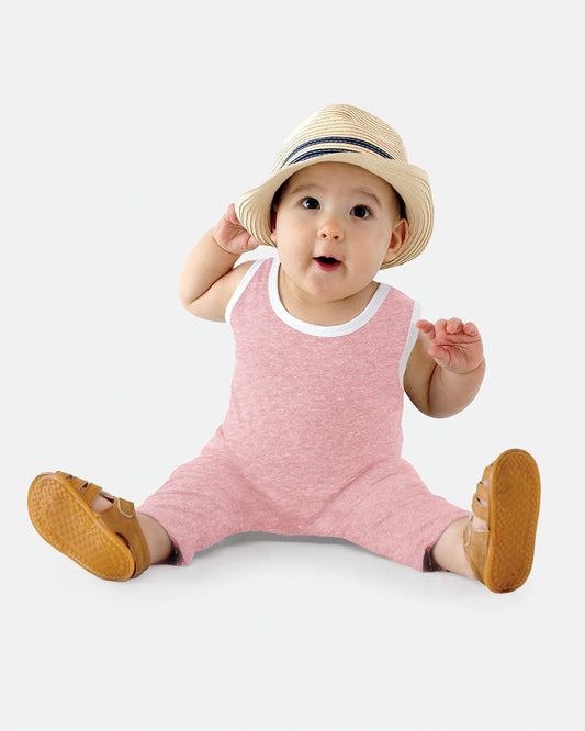 Rabbit Skins Infant Harborside Mélange Tank Romper - 4492