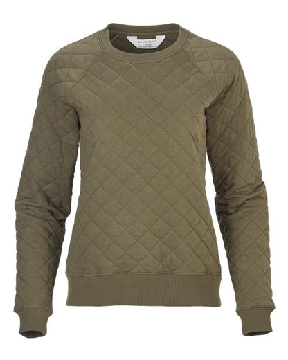 Women's Quilted Crewneck Pullover