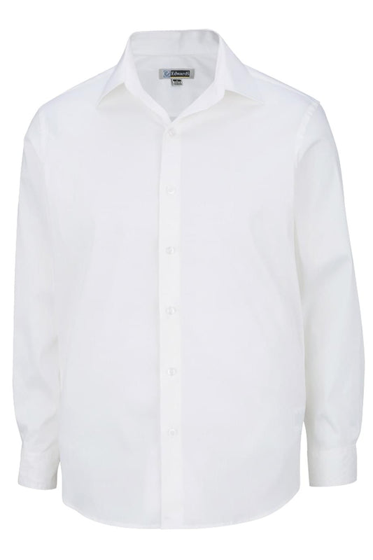 Stretch Broadcloth Long Sleeve Mens Shirt - 1033