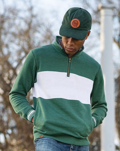 Holloway All-American Fleece Colorblocked Quarter-Zip Sweatshirt - 229565