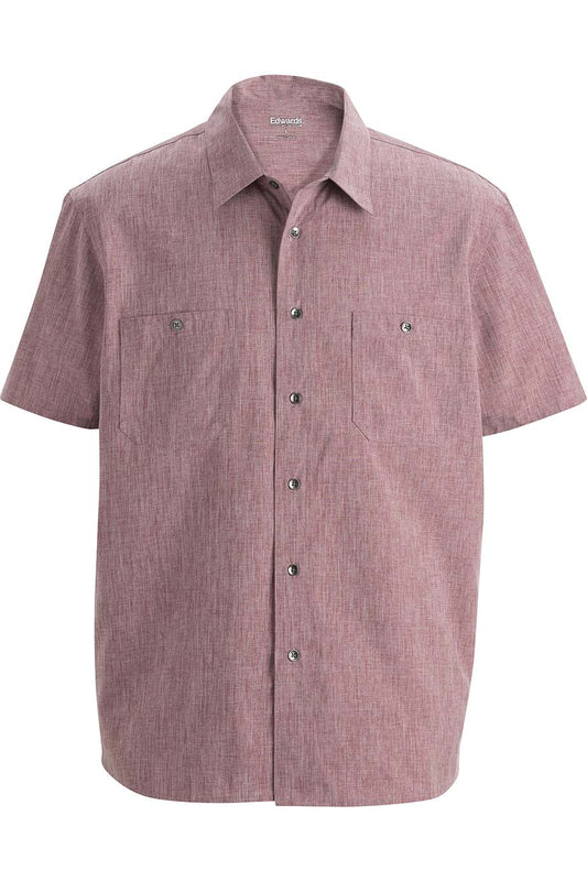 Melange Mens Camp Shirt