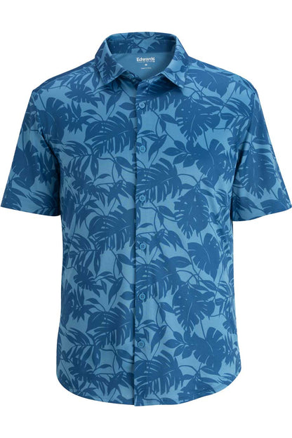 Mini Pique Unisex Camp Shirt - 1040