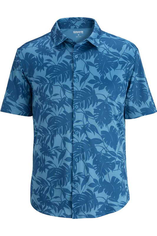 Mini Pique Unisex Camp Shirt - 1040