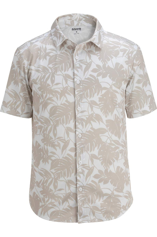 Mini Pique Unisex Camp Shirt - 1040