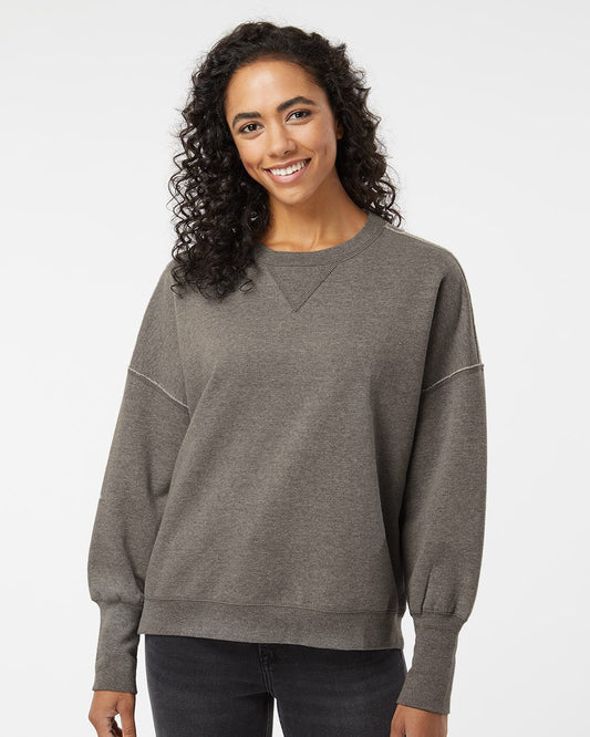 MV Sport Women's Sueded Fleece Crewneck Sweatshirt - W22712