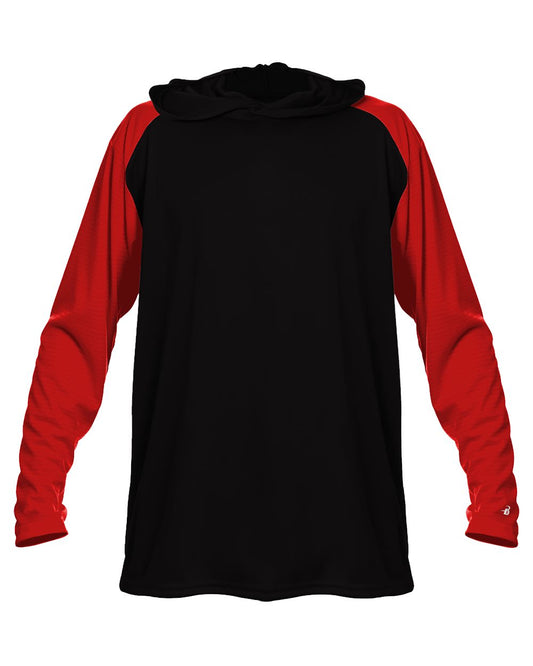 Badger Breakout Hooded Long Sleeve T-Shirt - 4235