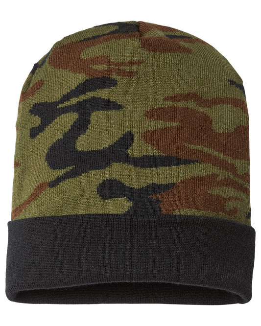 CAP AMERICA USA-Made Camo Cuffed Beanie - RKC12