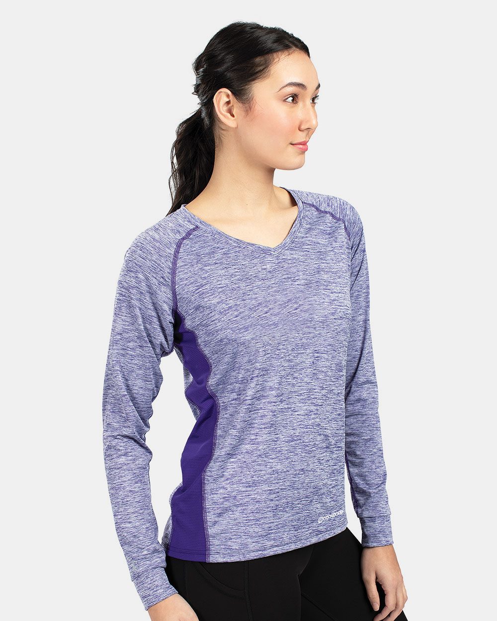 Holloway Women's Electrify CoolCore® Long Sleeve V-Neck T-Shirt - 222770