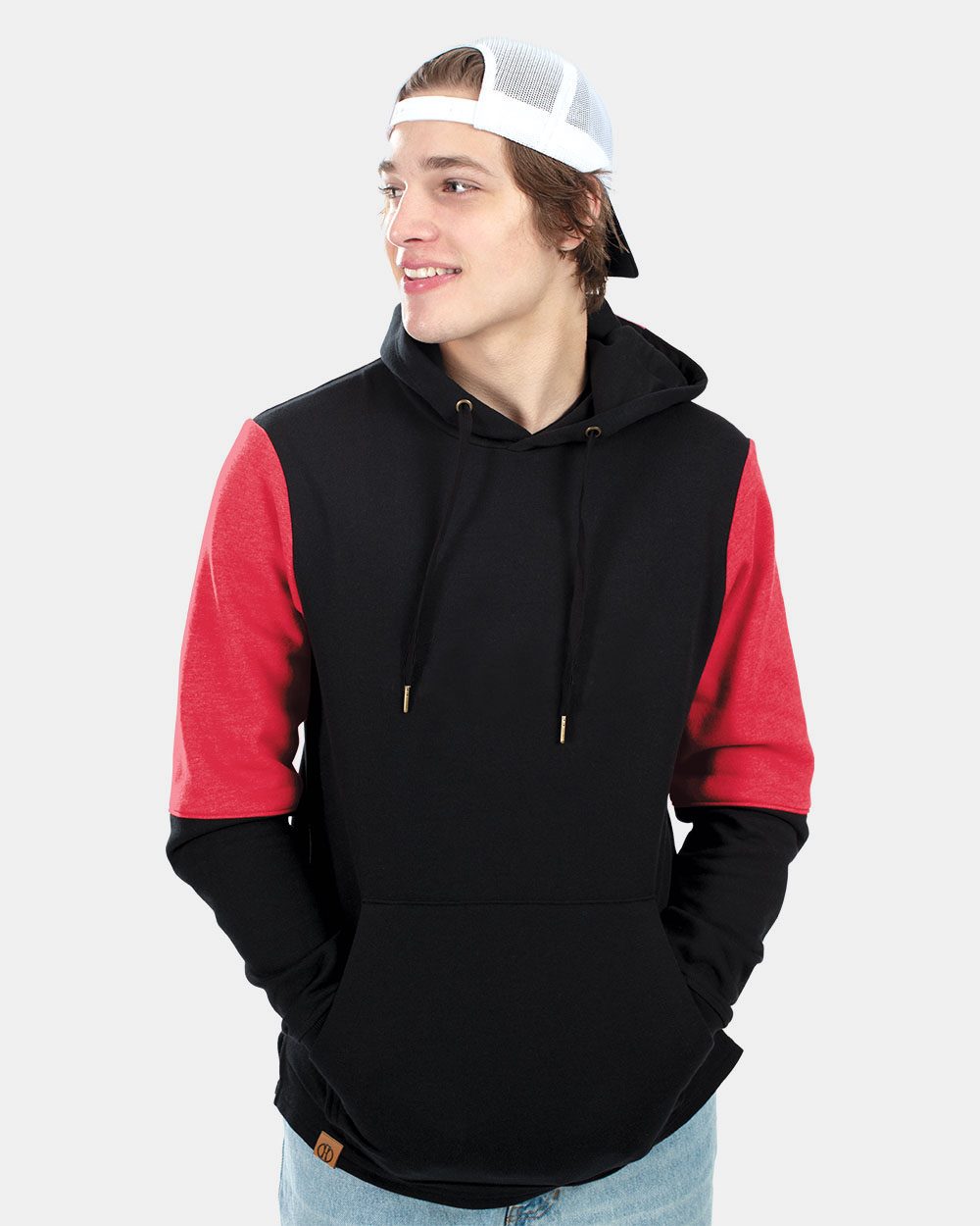 Holloway All-American Team Fleece Colorblocked Hooded Sweatshirt - 222581