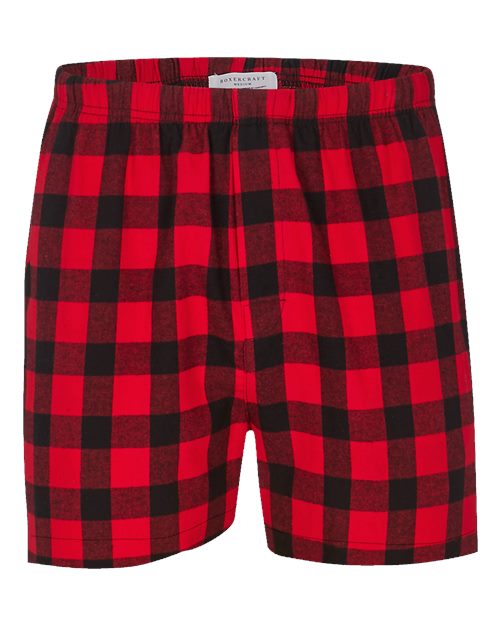 Men's Double Brushed Flannel Boxers