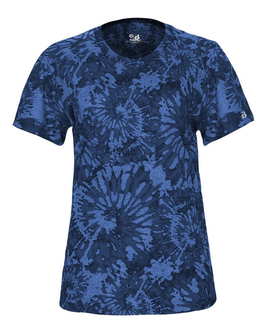 Badger Women's Tie-Dyed Tri-Blend T-Shirt - 4974