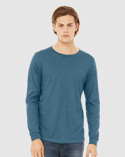 BELLA + CANVAS Heather CVC Long Sleeve Tee - 3501CVC