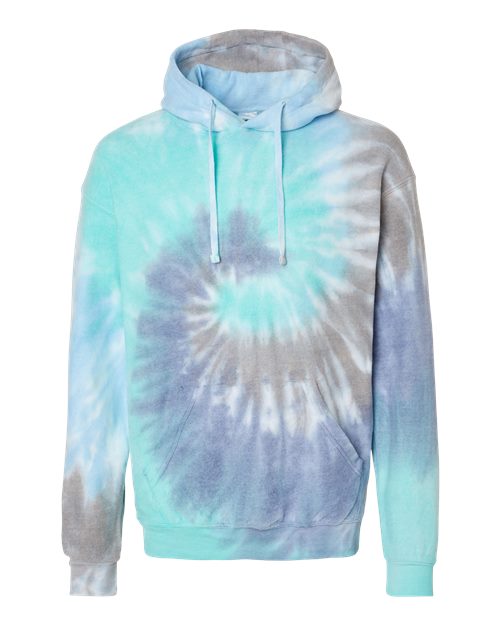 Unisex Tie-Dyed Cloud Inside-Out Fleece Hooded Sweatshirt
