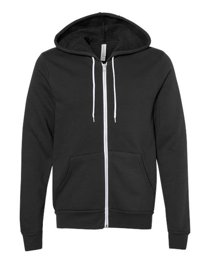 Unisex Sponge Fleece Full-Zip Hoodie Sweatshirt