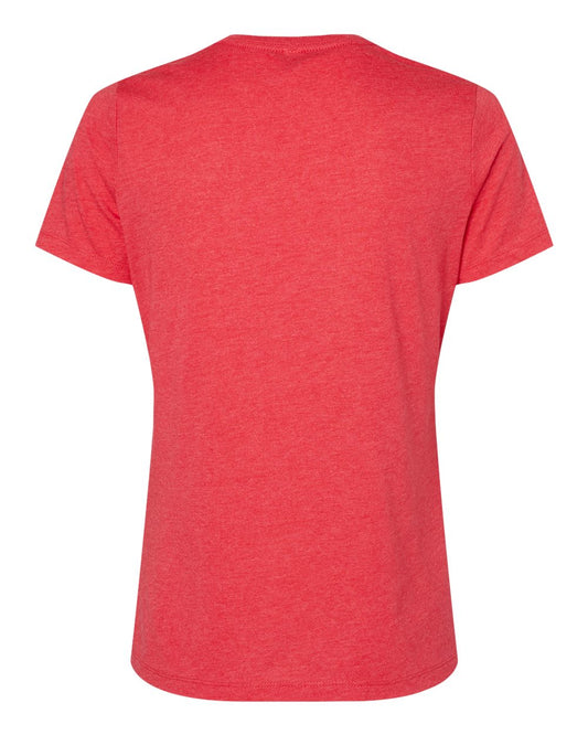 BELLA + CANVAS Women's Relaxed Heather CVC V-Neck Tee - 6405CVC