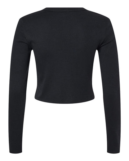 BELLA + CANVAS Women's Micro Rib Long Sleeve Baby Tee - 1501