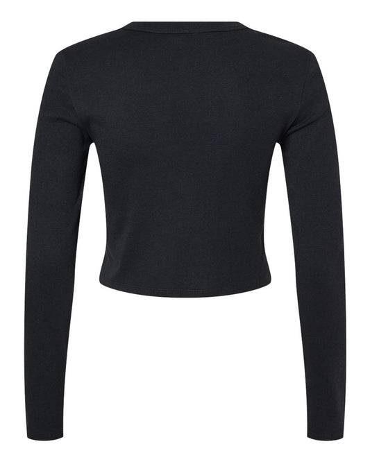BELLA + CANVAS Women's Micro Rib Long Sleeve Baby Tee - 1501
