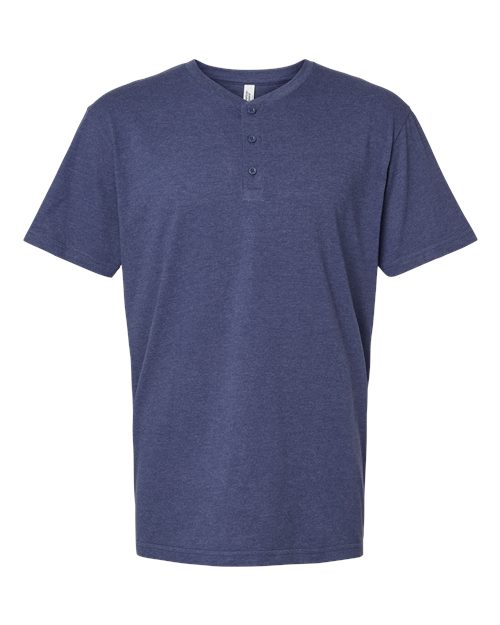 Unisex CVC Henley Tee