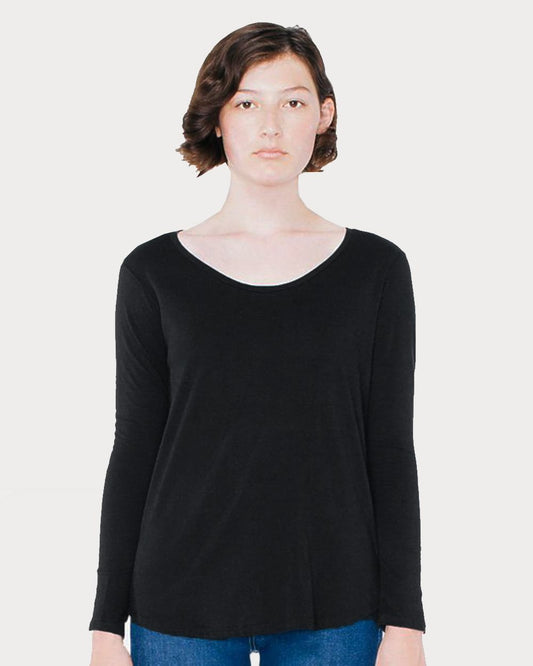 American Apparel Women's Ultra Wash Long Sleeve Tee - RSA6304