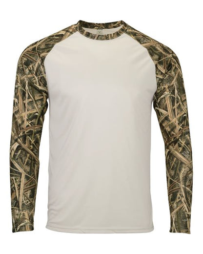 Men's Jackson Mossy Oak Colorblocked Long Sleeve T-Shirt
