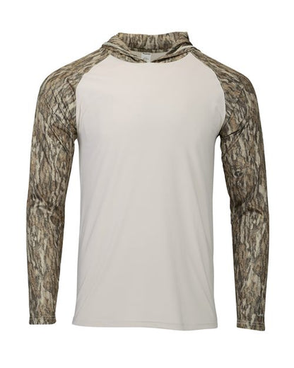 Men's Biloxi Performance Colorblocked Hooded Long Sleeve T-Shirt