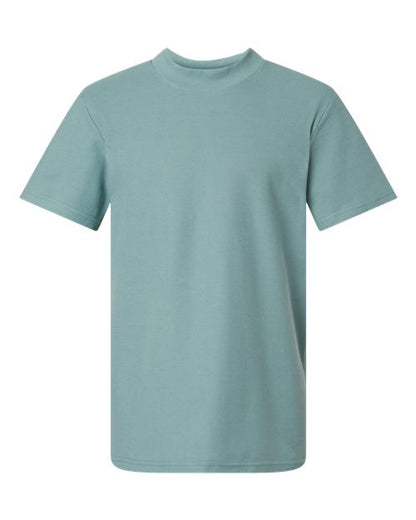 Unisex Pique Mockneck Tee