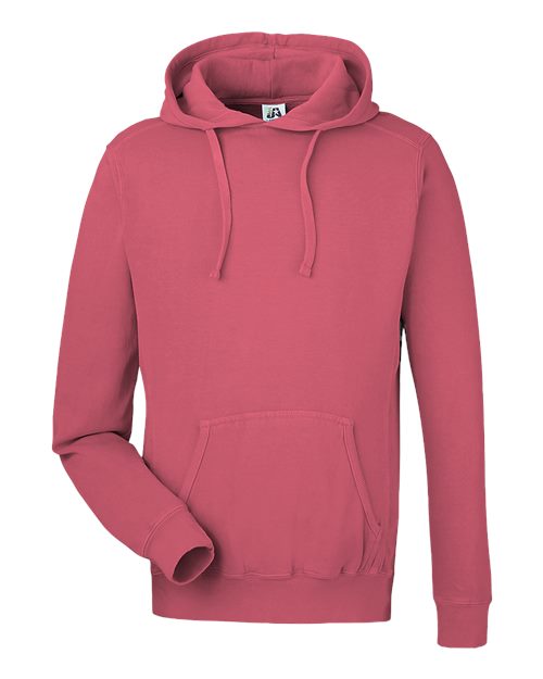 Unisex Pigment-Dyed Fleece Hooded Sweatshirt