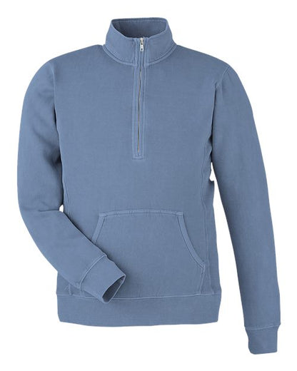 Unisex Pigment-Dyed Fleece Quarter-Zip Pullover