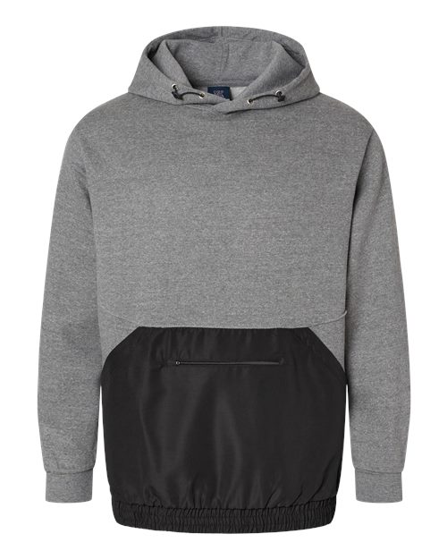 Unisex Mixed Media Hooded Sweatshirt