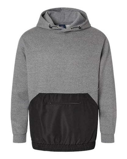 Unisex Mixed Media Hooded Sweatshirt