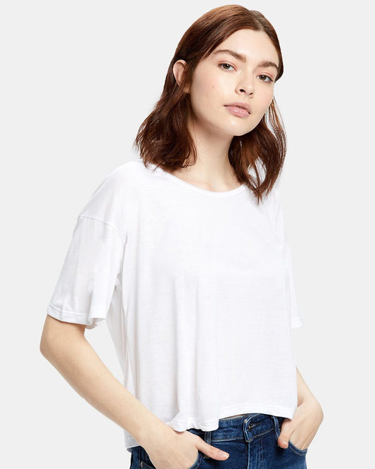 US Blanks Women's Boxy Open Neck Tee - US309