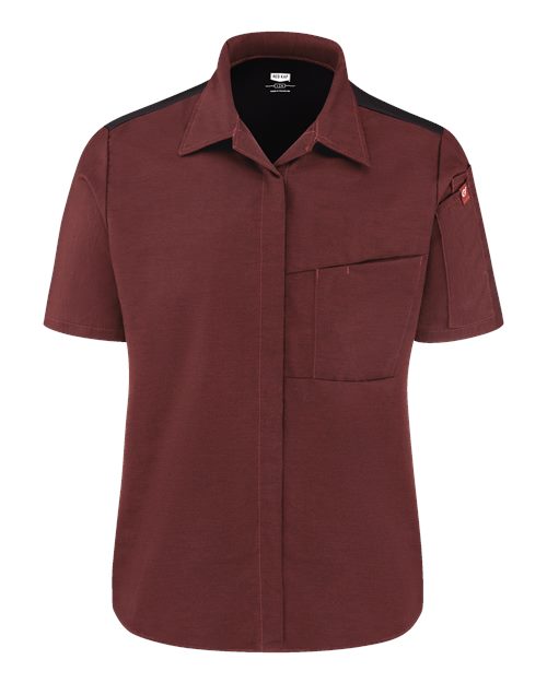 Women's Poplin Airflow Cook Shirt with OilBlok