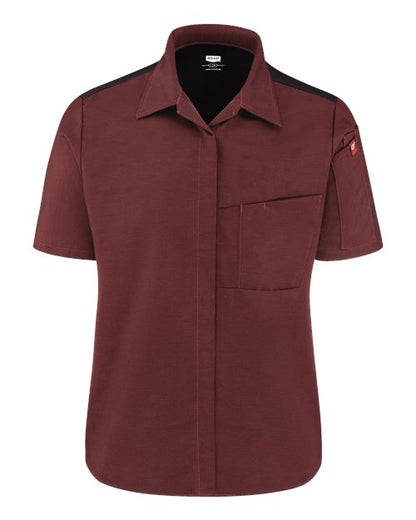 Women's Poplin Airflow Cook Shirt with OilBlok