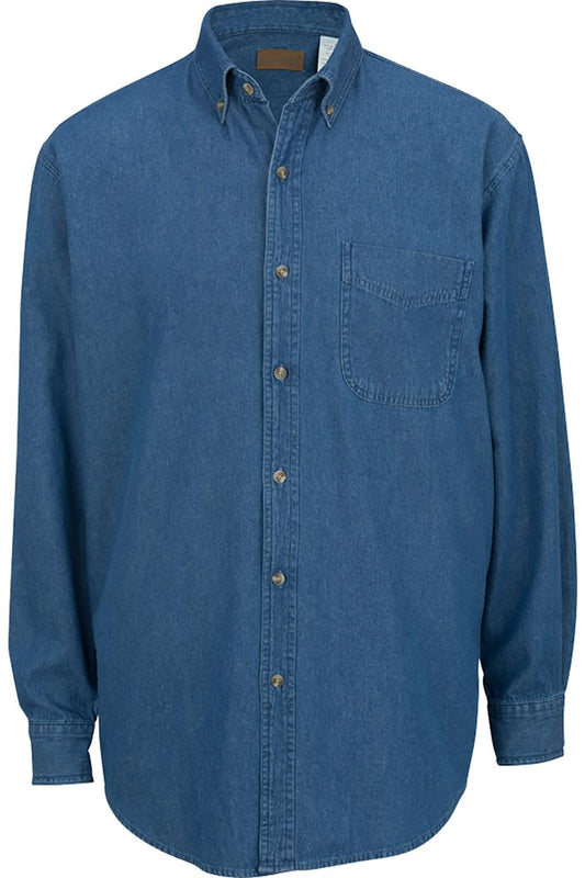 Denim Long Sleeve Mens Shirt - 1093