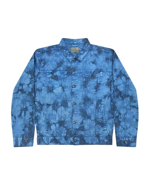 Unisex Tie-Dyed Denim Jacket
