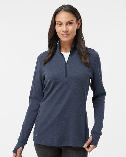Adidas Women's 3-Stripes Quarter-Zip Sweater - A555