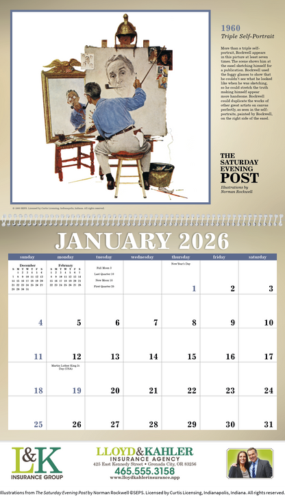 Triumph Calendars The Saturday Evening Post Illustrations by Norman Rockwell Calendar-1101