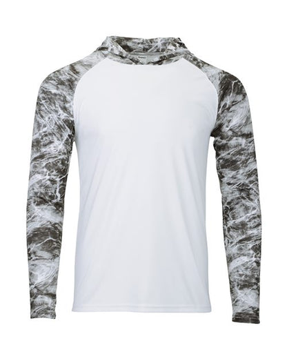 Men's Biloxi Performance Colorblocked Hooded Long Sleeve T-Shirt