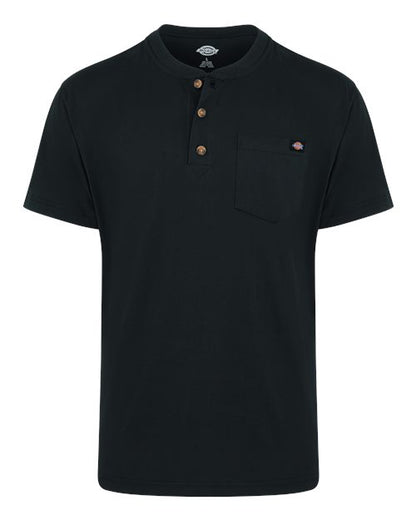 Men's Tall Heavyweight Traditional Short Sleeve Henley
