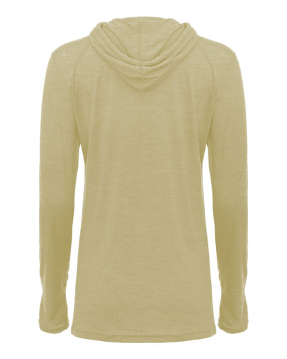 Badger Women's Tri-Blend Surplice Long Sleeve Hooded T-Shirt - 4965